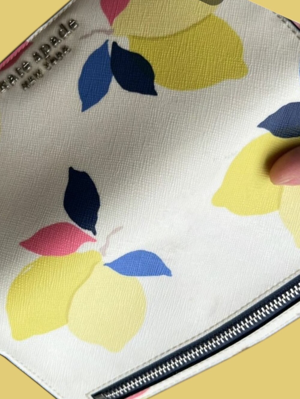Kate Spade "Sylvia" Lemon Zest Dome Crossbody , Wallet And Dusty - Picture 8 of 12